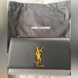 YSL Kate Medium with gold chain.